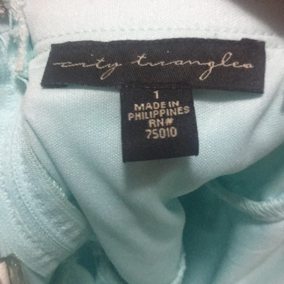 Strapless Sparkly Short Light Blue Dress - Picture 3 of 3